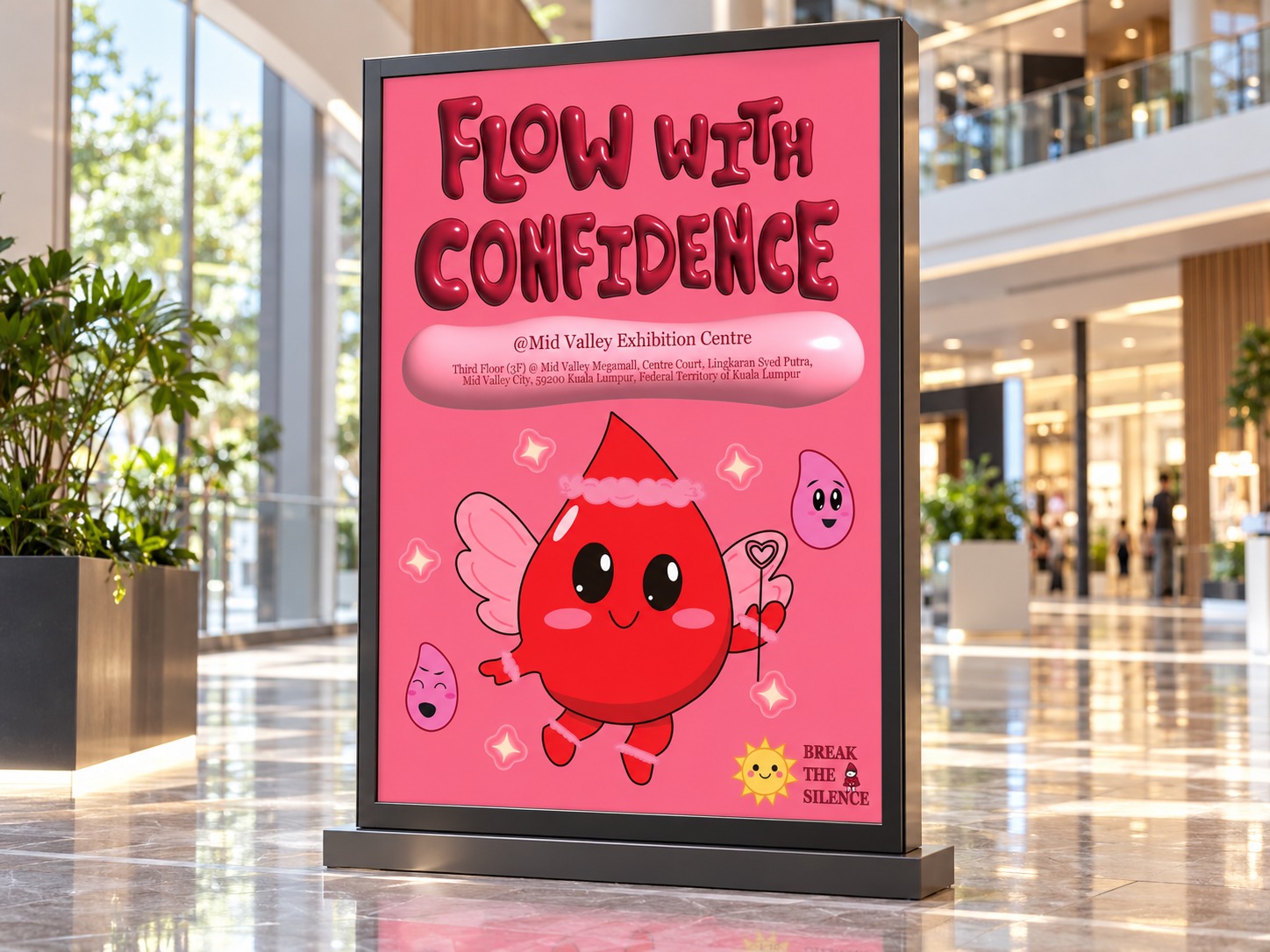 Breaking the Cycle of Silence: event poster mockup