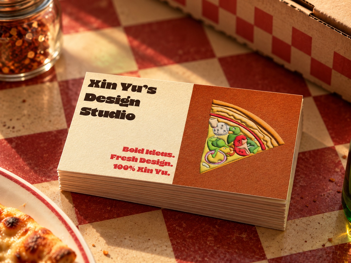 Baked With Passion: name card — front mockup