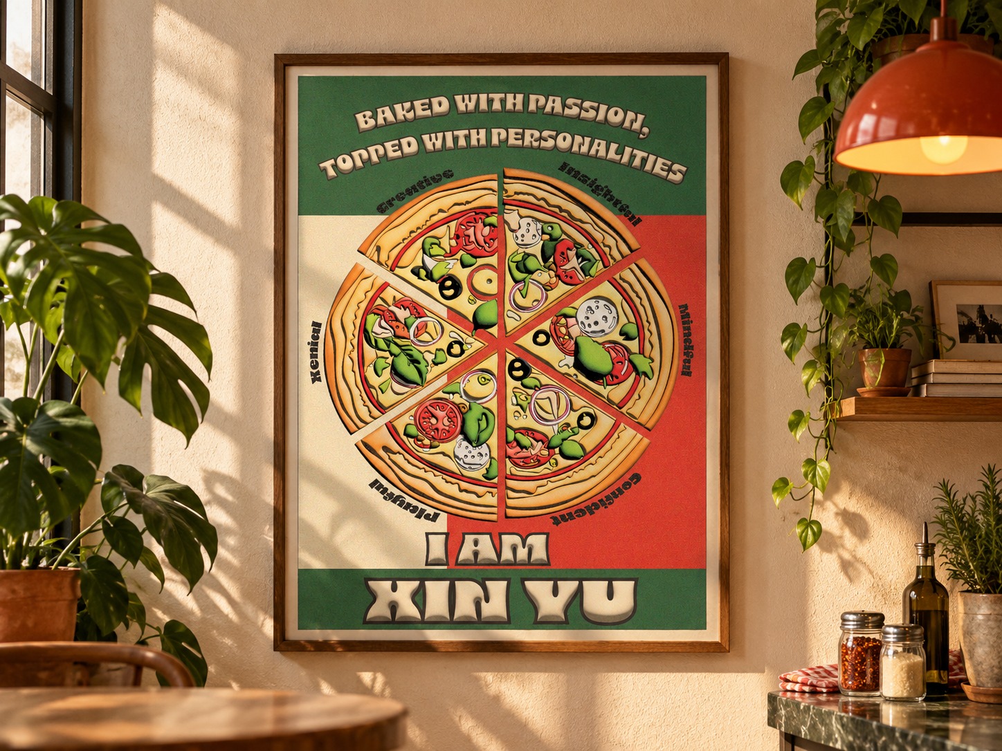 Baked With Passion: poster mockup